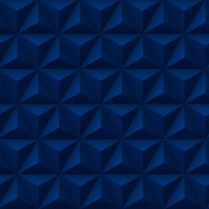 Papel De Parede Vinílico Sala Geometrico azul Efeito 3d 10m