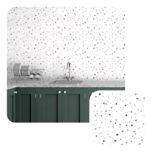 Papel De Parede Vinílico Sala Quarto Terrazzo Gramilite 10m