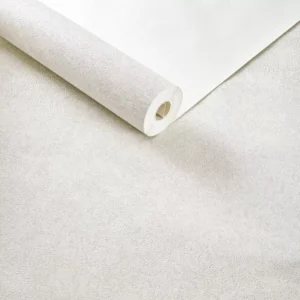 Papel De Parede Vinílicotextura Off White Com Glitter Prata