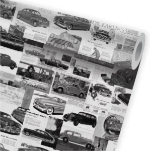 Papel De Parede Vintage Carros Clássicos Garagem Retrô A263