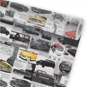 Papel De Parede Vintage Carros Clássicos Kit 02 Rolos A264