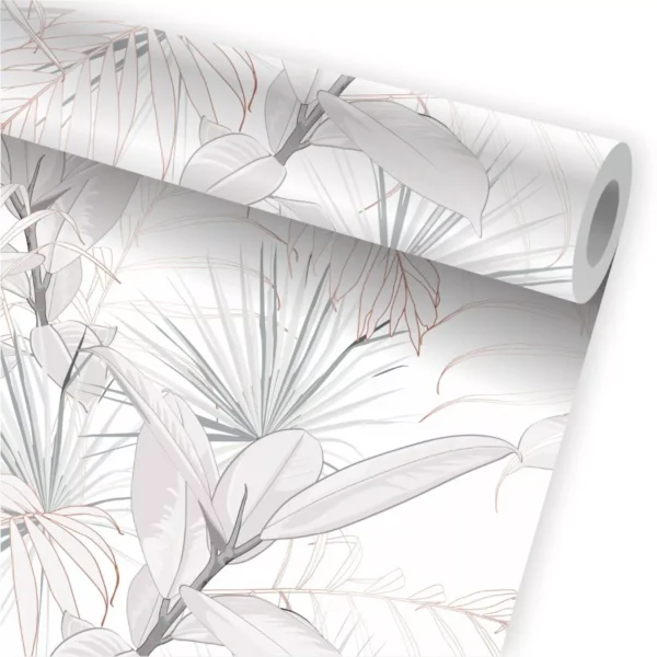 Papel De Parede Viva Flores Tropical Folhagem Jardim A730