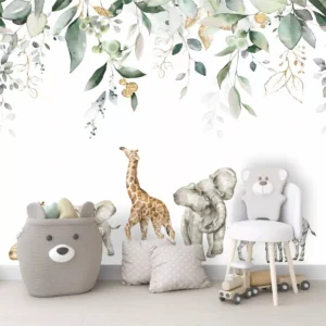 Papel De Parede Zoo Safari Selva Infantil 2,40x2,50m G1218