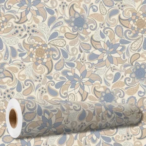 Papel De Paredeadesivo Arabesco Floral 10 Mts Mod Pnm2711