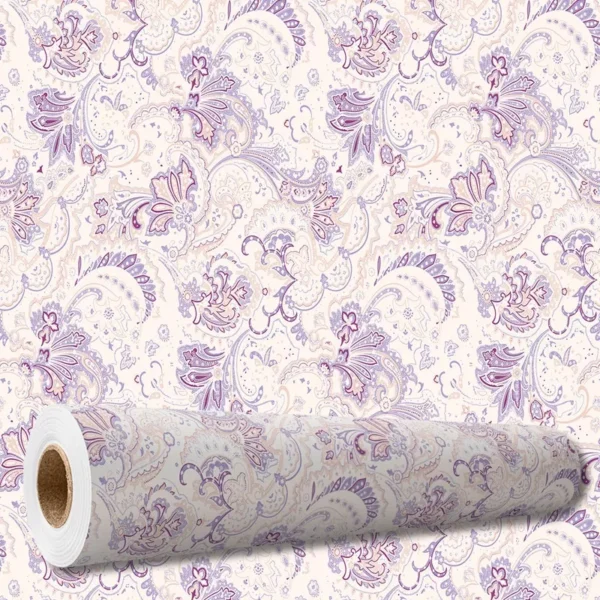 Papel De Paredeadesivo Arabesco Floral 10 Mts Mod Pnm2724