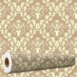 Papel De Paredeadesivo Arabesco Floral 10 Mts Mod Pnm2730