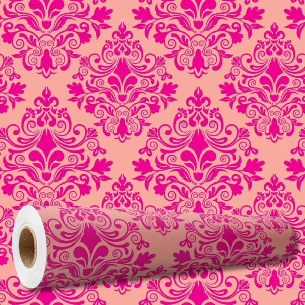 Papel De Paredeadesivo Arabesco Floral 10 Mts Mod Pnm2731