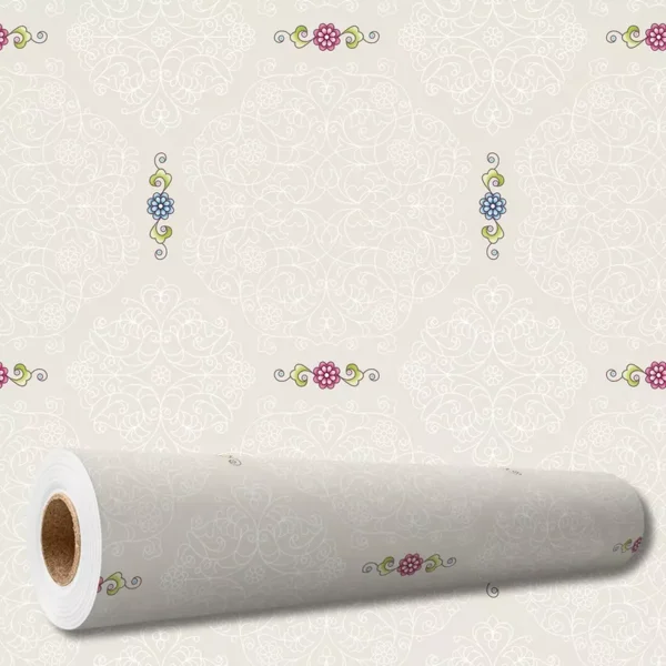 Papel De Paredeadesivo Arabesco Floral 10 Mts Mod Pnm2739