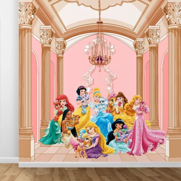 Papel De Paredeadesivo Infantil Princesas Princesa 1m²