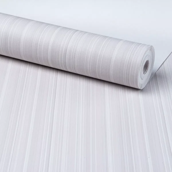 Rolo Papel De Parede Vinilico Listrado Claro 0,53 X 10 Mts